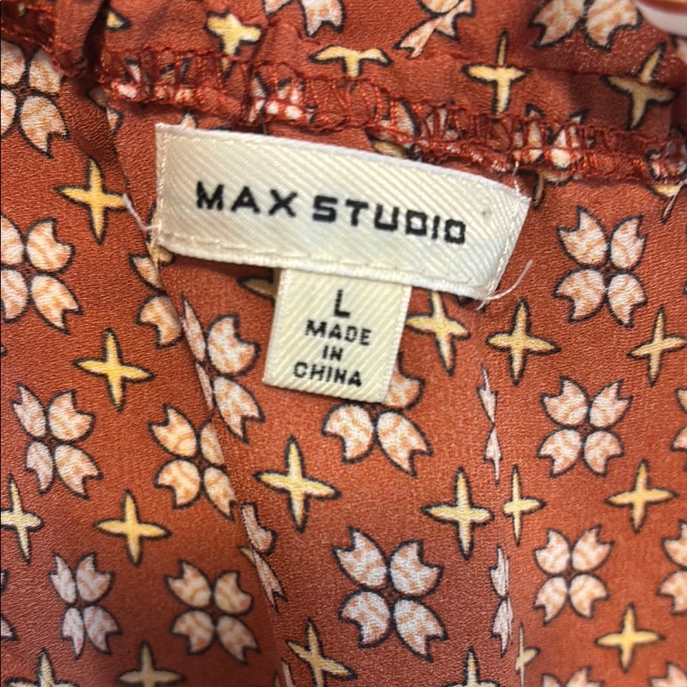 Max Studio Ruffled Peplum Blouse - Picture 2 of 5